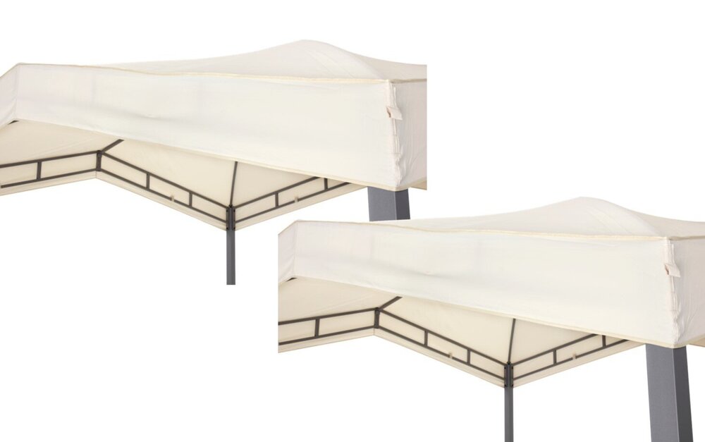2 Dächer für Pavillon MARABO beige 300x300 cm Online bei ROLLER