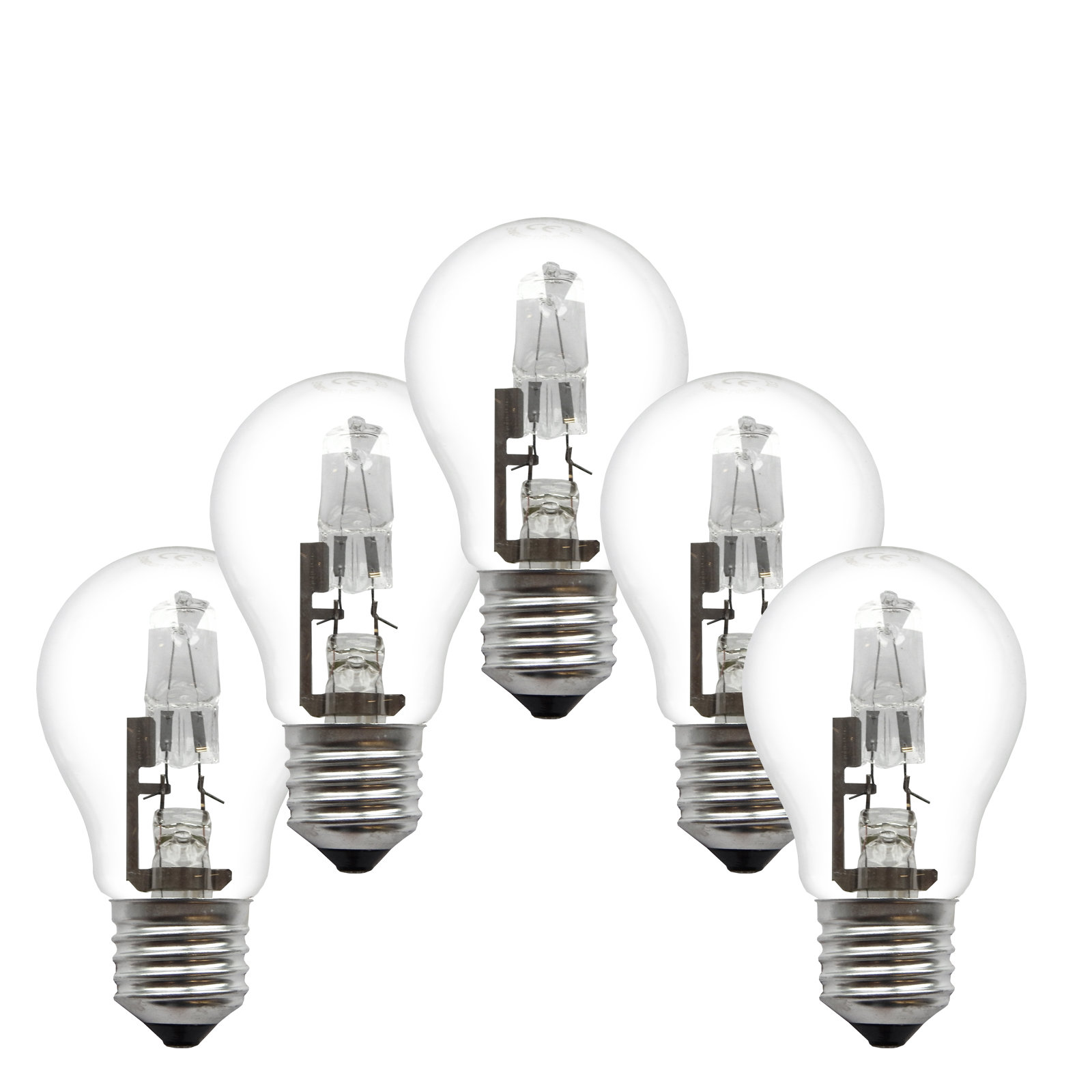 5er-Set Halogen-Leuchtmittel AGL - E27 - 42 Watt