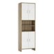 Hochschrank - weiß-Sonoma Eiche - 61 cm breit