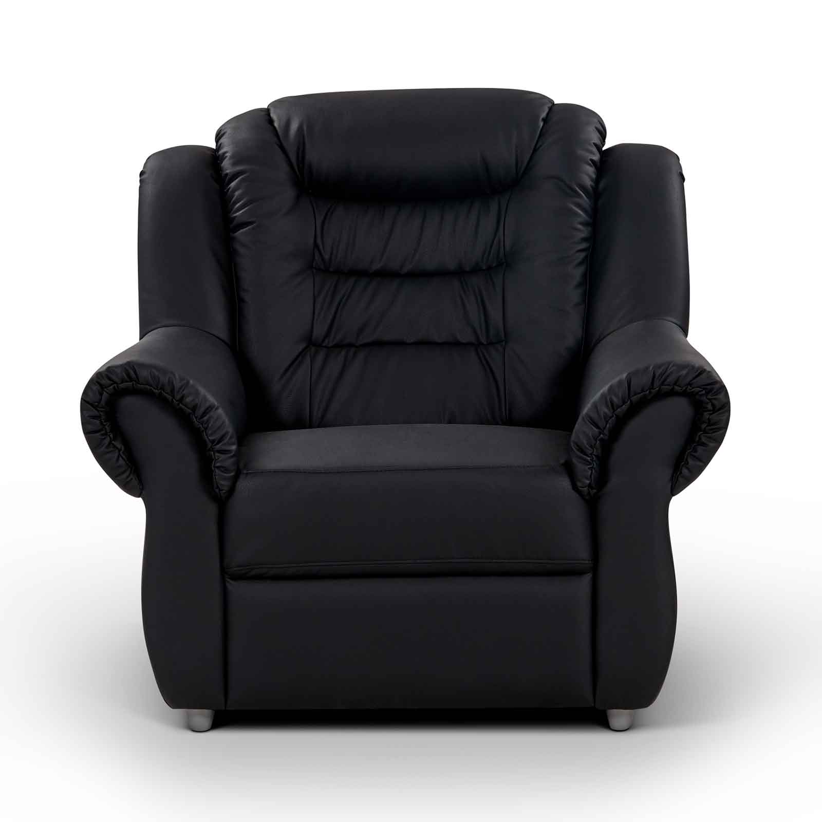 Sessel - schwarz - Kunstleder