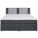 Boxspringbett - dunkelgrau-silber - H3 - 180x200 cm