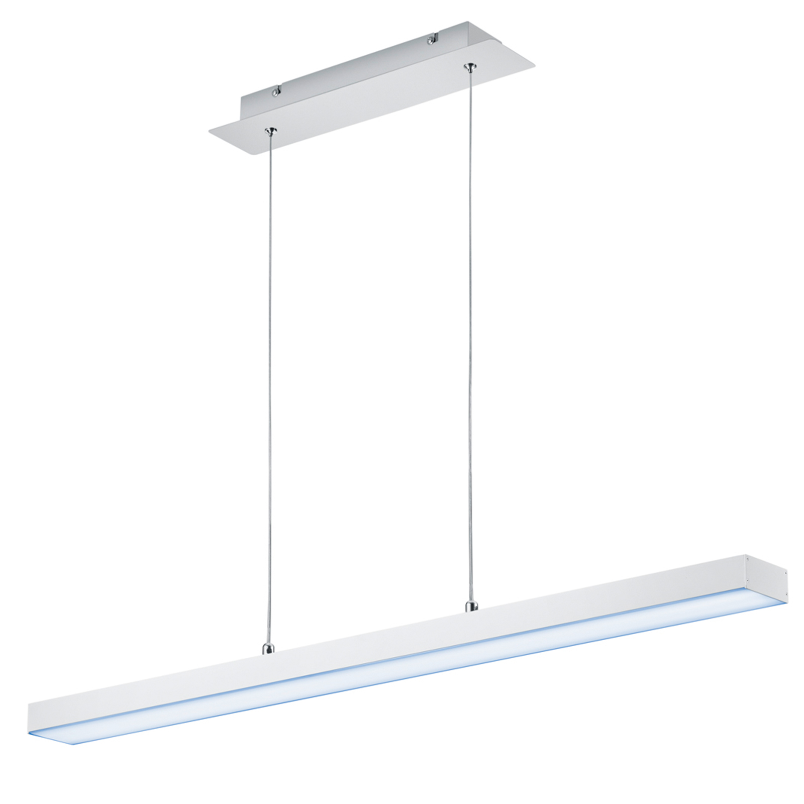 LED-Pendelleuchte - alu-weiß matt - 150 cm