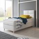 Boxspringbett MIAMI - weiß - mit Bettkasten - H3 - 90x200 cm