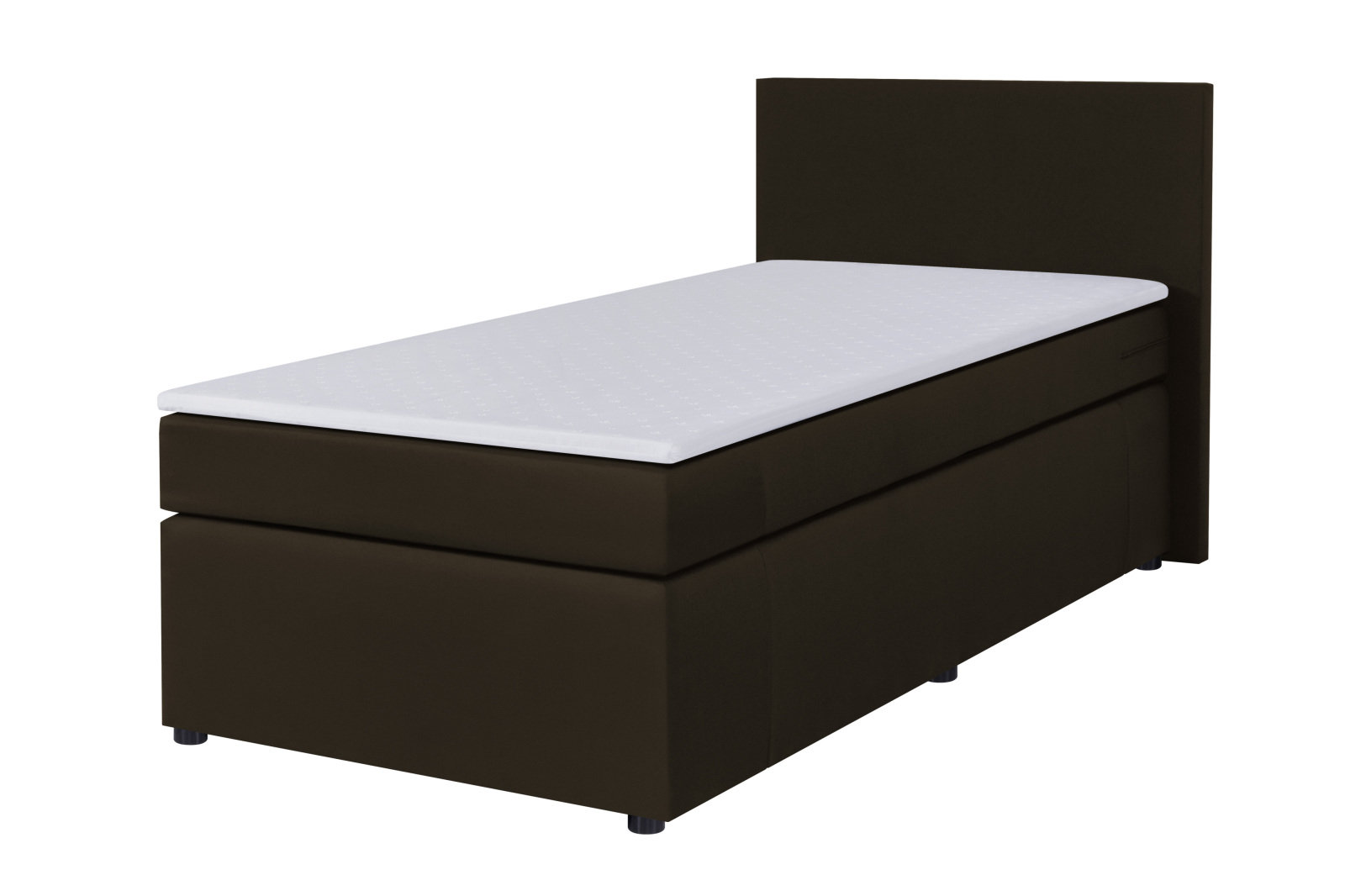 Boxspringbett - H3 - marron - 90x200 cm