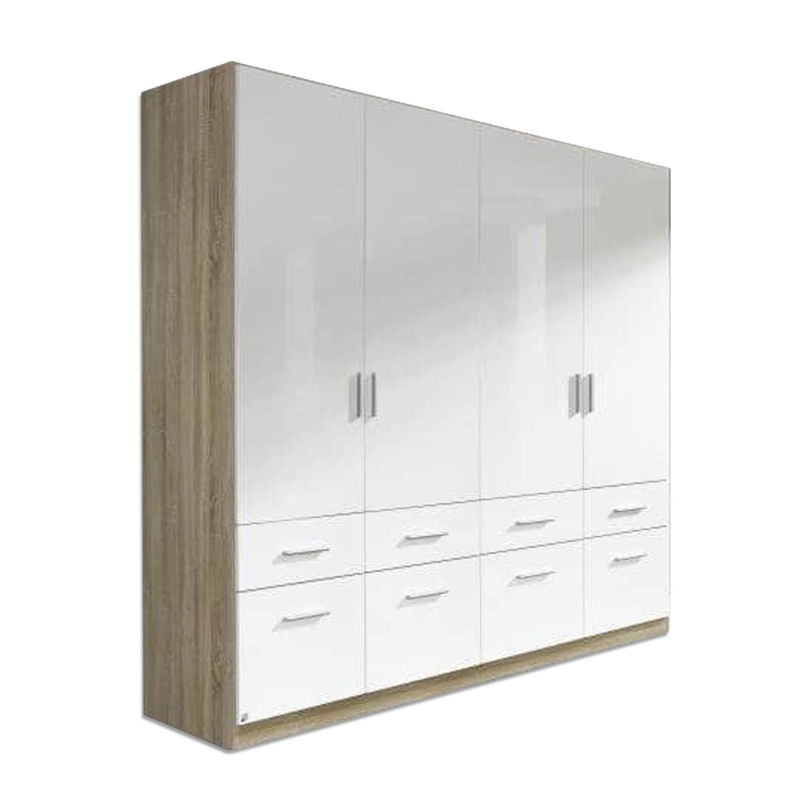 kleiderschrank - sonoma eiche-weiß - 181 cm | online bei roller kaufen