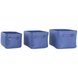 Aufbewahrungsbox - blau - Jute - Größe M