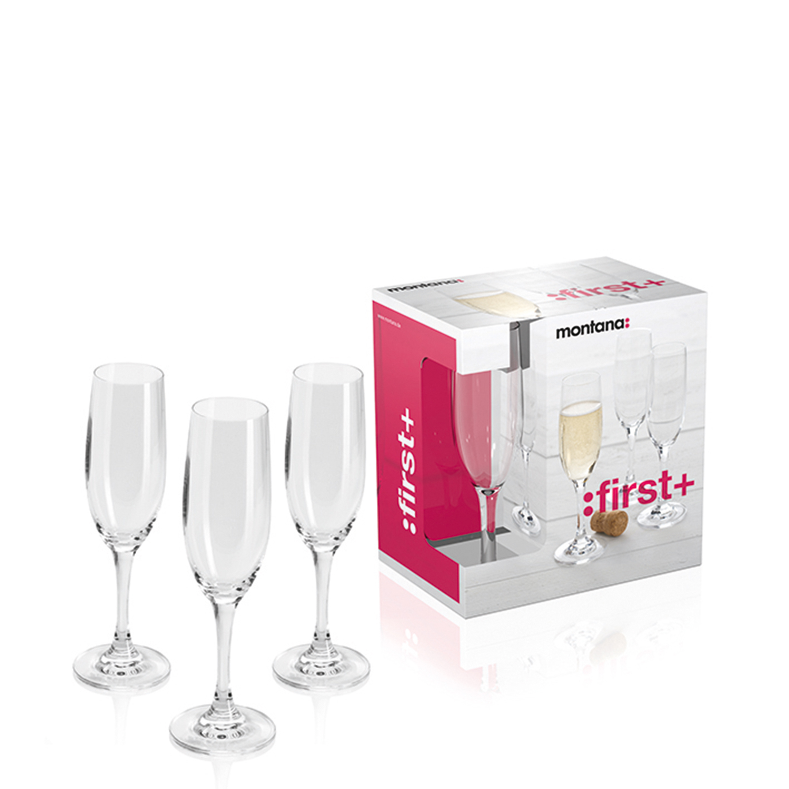 6er Set Sektgläser - Sektkelch - je 180 ml