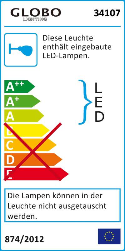 LED-Außenstrahler - grau-silber - Aluminium