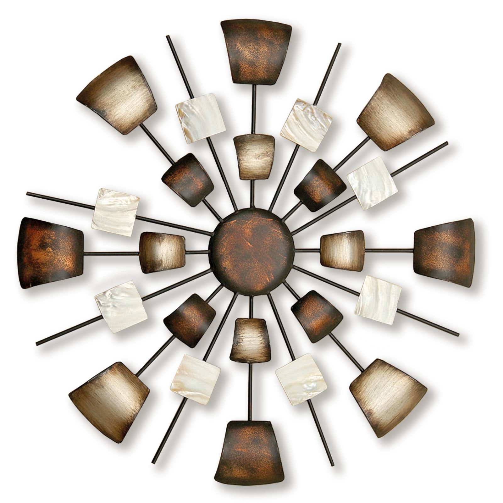 Wand-Deko ELIJAH - braun-weiß - Ø 69 cm | Dekofiguren & Objekte | Deko-Artikel | Deko & Haushalt