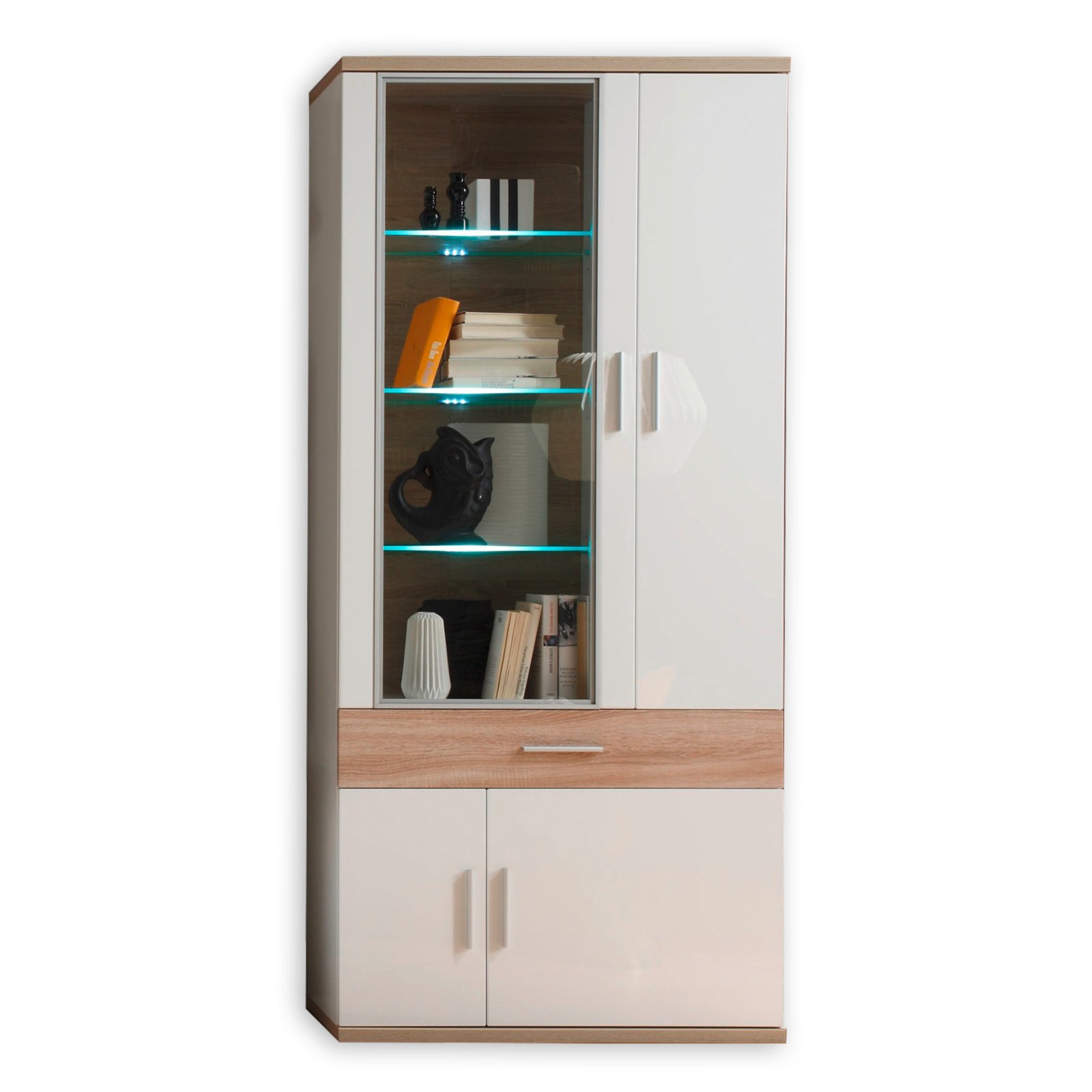 Vitrinen und glasregale als blickfang bei roller kaufen Vitrine landhaus weiß