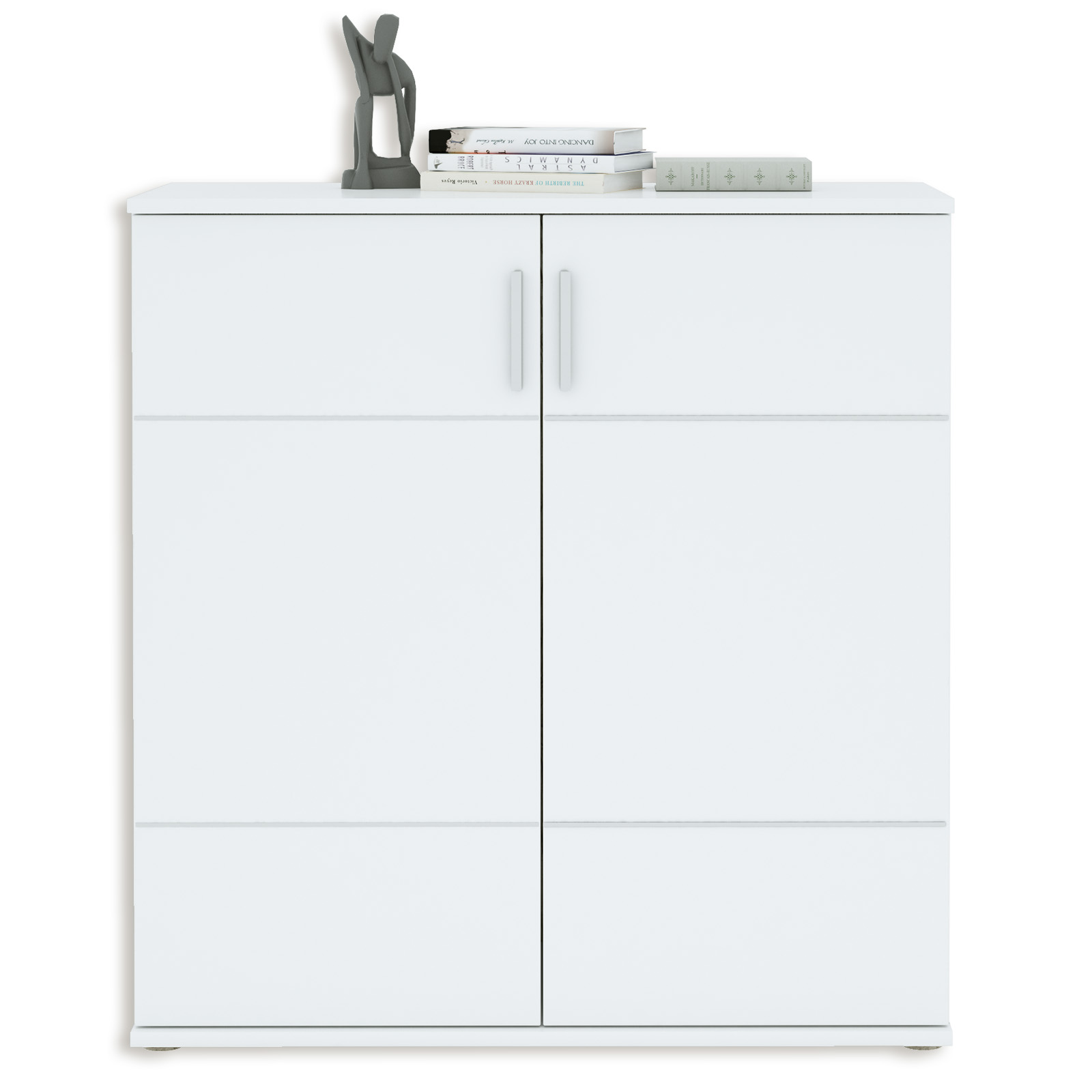 Kommode - Alpinweiß - 2 Türen - 88 cm breit