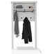 Garderobenpaneel - weiß - 81 cm - zur Sitzbank