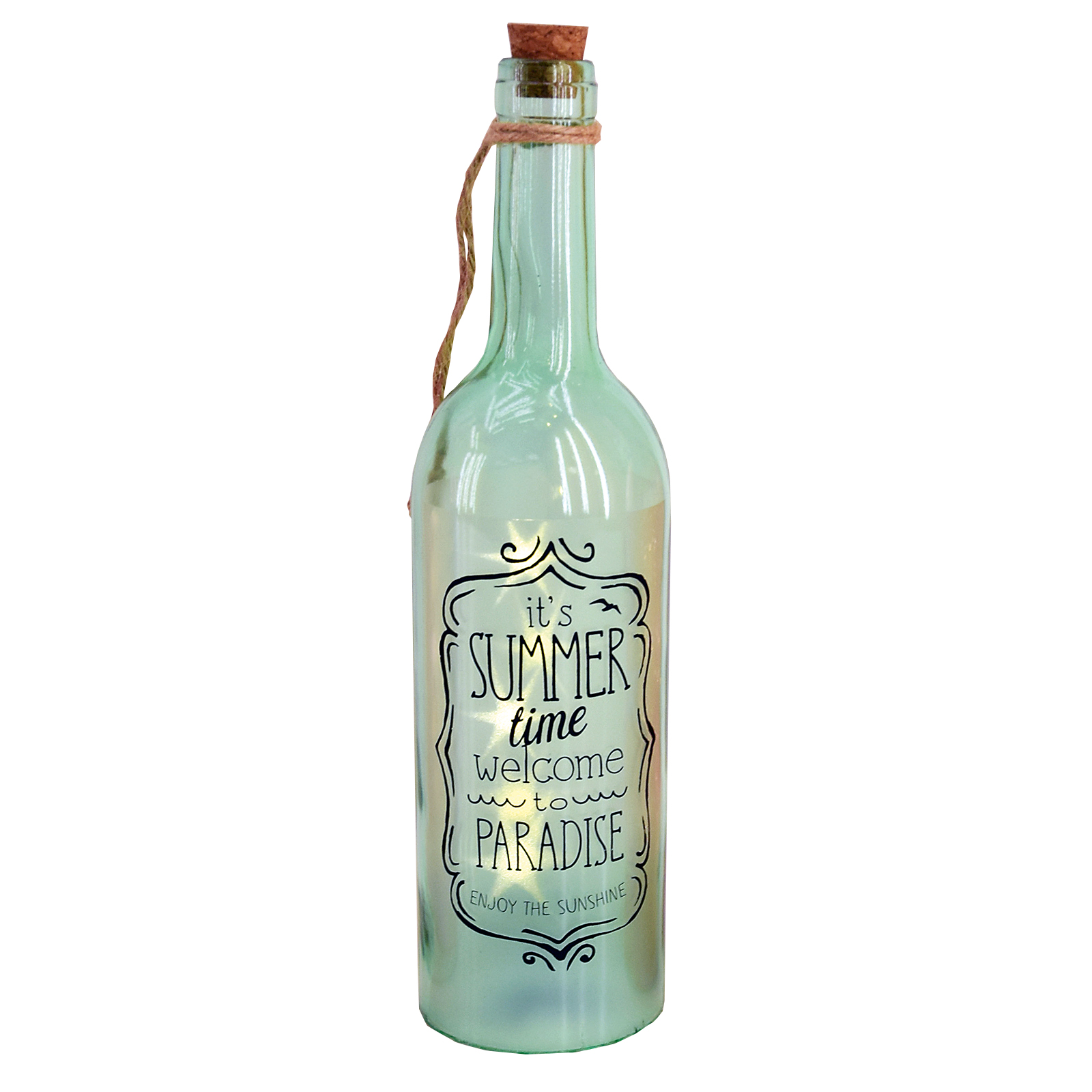 LED-Flasche - farbig sortiert - Glas