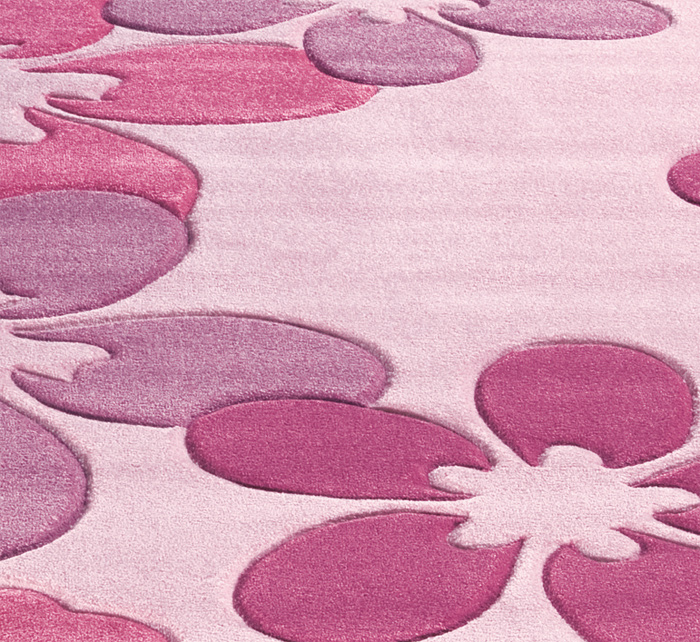 Kurzflorteppich - pink - 170x230 cm