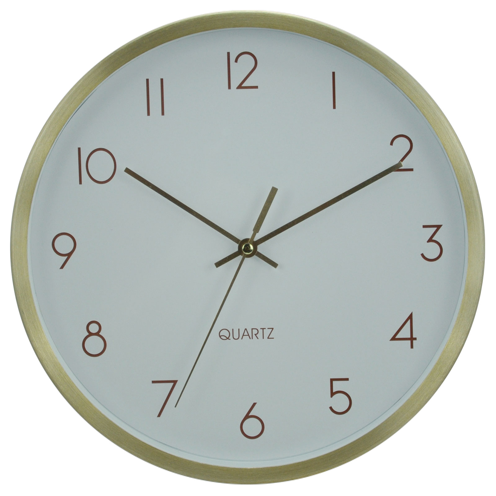 Wanduhr - Rahmen gold - sortiert - Ø 25 cm