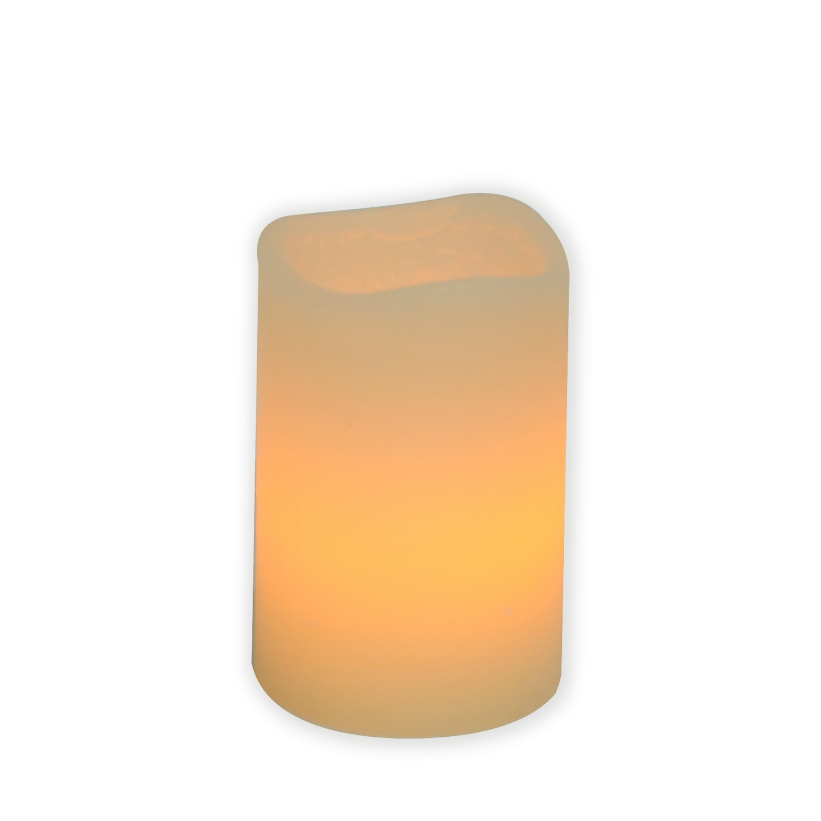 LED-Kerze - creme - mit Flackereffekt - 5 cm
