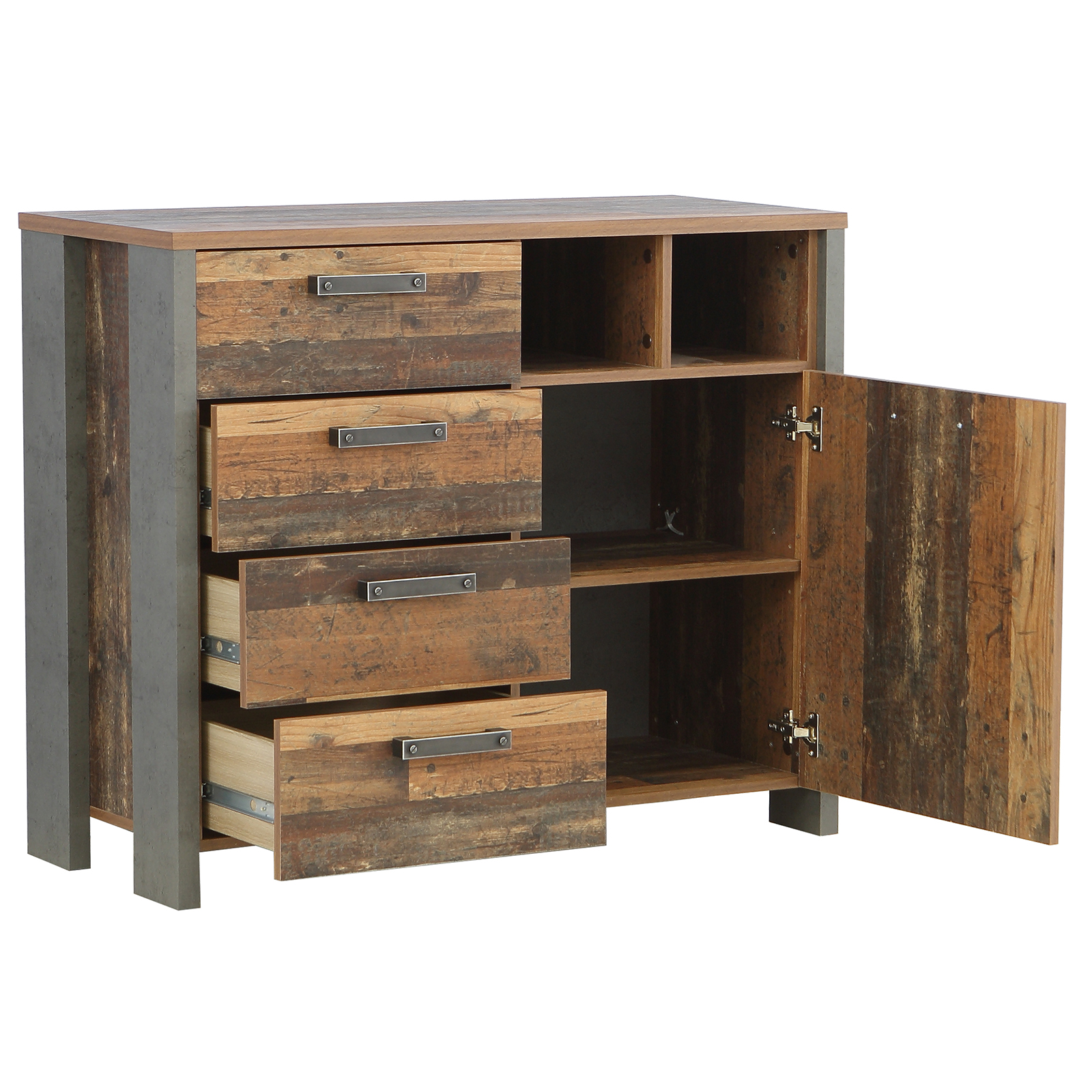 Kommode - Old Wood Vintage - 1 Tür - 107 cm breit | Online ...