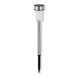 LED-Solarleuchte - silber - Erdspieß - 36 cm Höhe