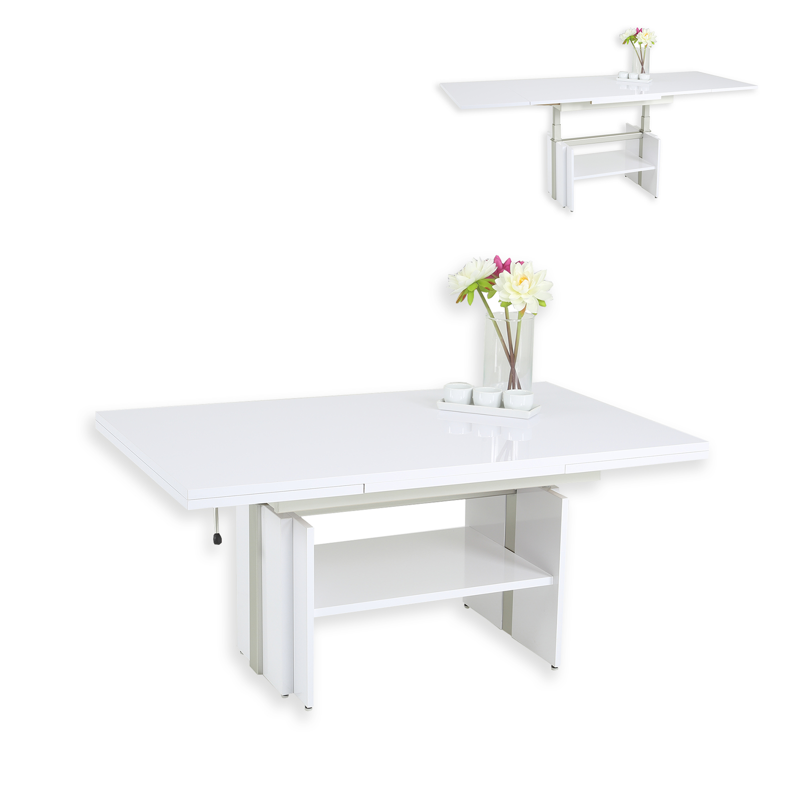Hohenverstellbarer Couchtisch Roller - Zuhause