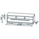 TV-Lowboard - Beton-weiß Hochglanz - 141 cm