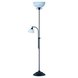 Stehlampe - rostfarben - Glas
