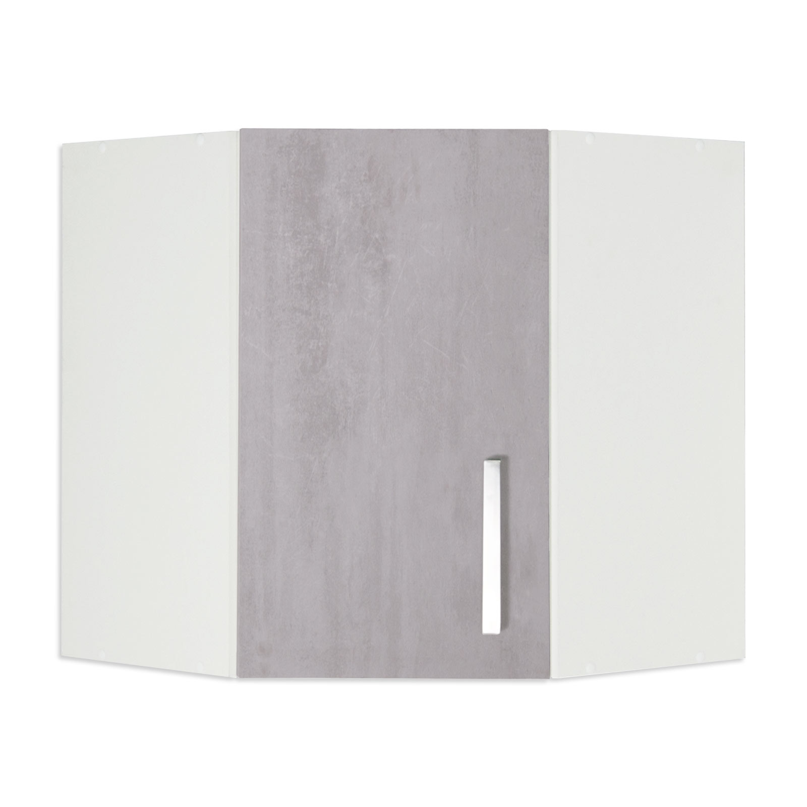 Eckhänger - Betonoptik-weiß - 60 cm