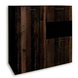 Highboard TEXAS - Schwarzstahloptik - Texas Oak - 118 cm