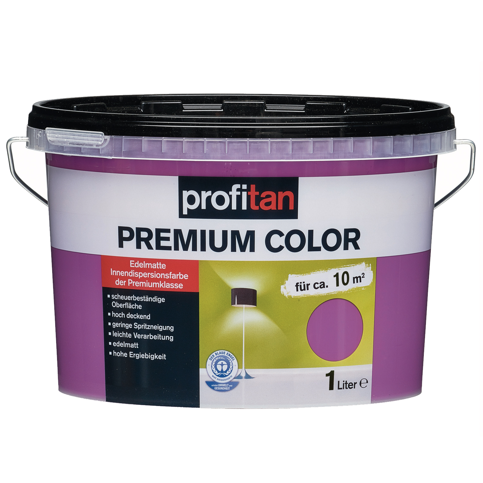 profitan Wandfarbe Premium Color - purple rain edelmatt - 1 Liter