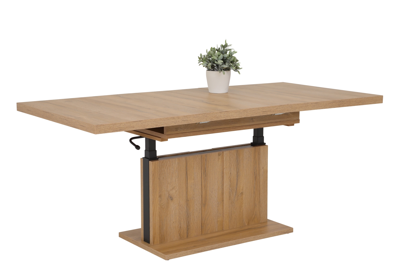 Couchtisch - Alteiche - höhenverstellbar - ausziehbar