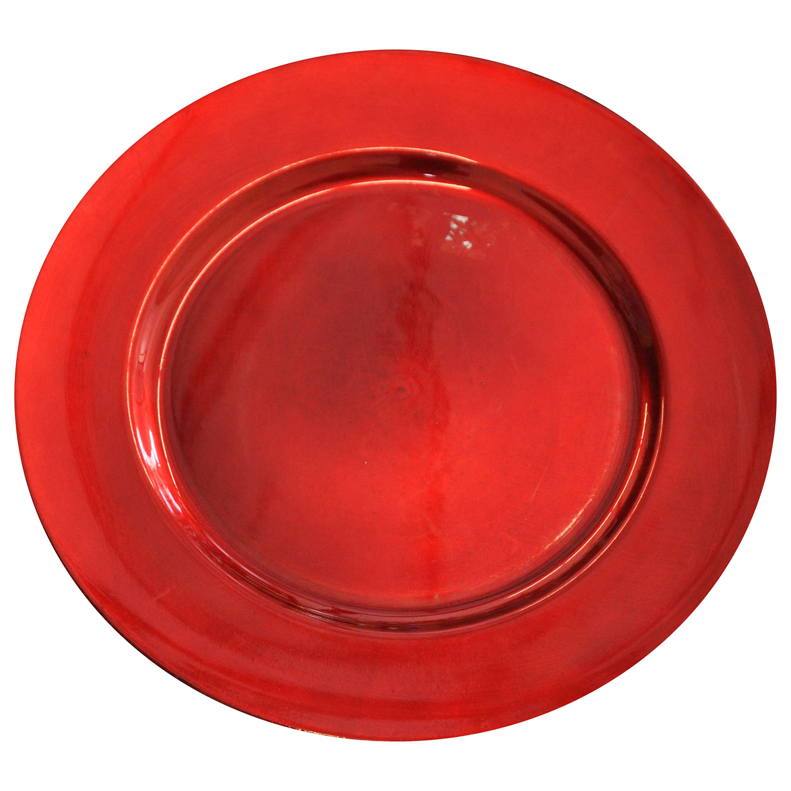 Dekoteller - silber-rot-gold - sortiert