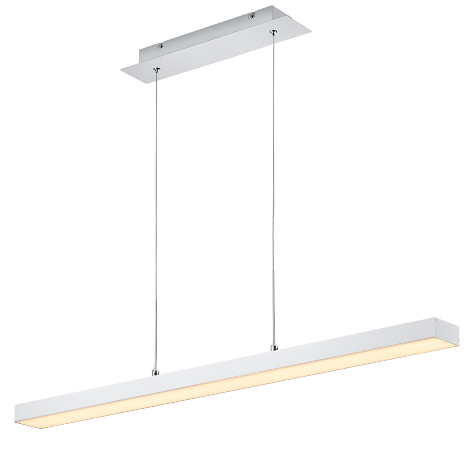 LED-Pendelleuchte - alu-weiß matt - 150 cm