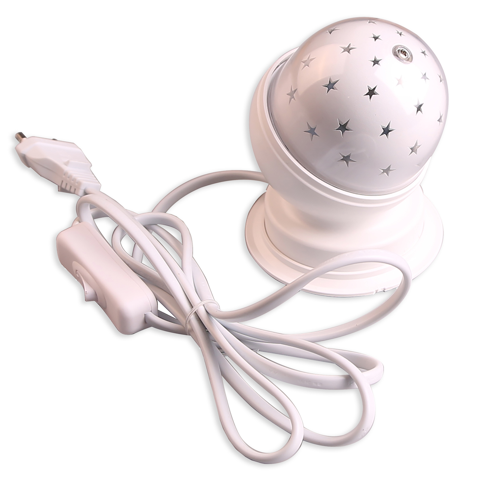 LAMPURA LED-Tischleuchte - weiß - Ø 8,8 cm