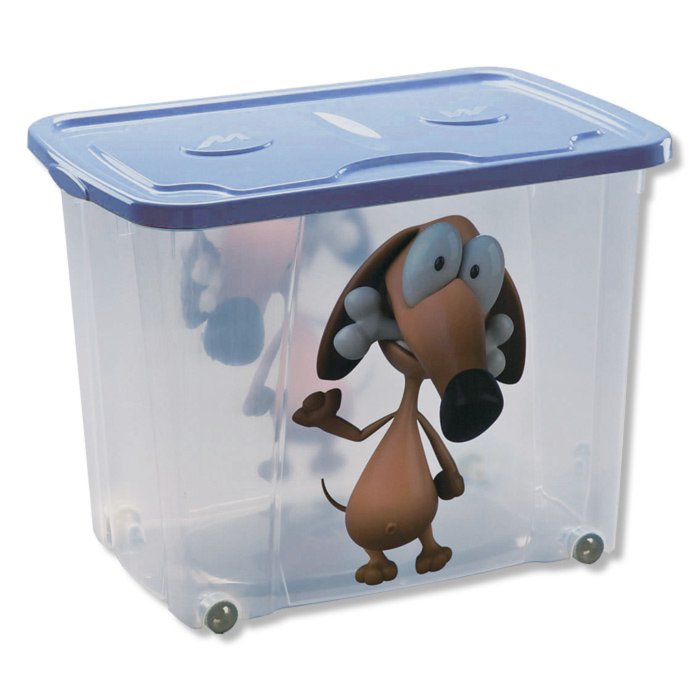 ROLLER Rollbox HUND - blau - mit Deckel - 64 Liter | eBay
