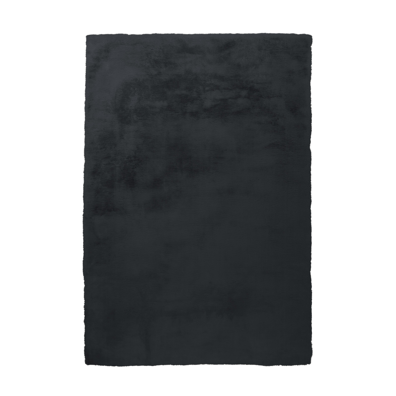 Kunstfell-Teppich - Kaninchenfell-Haptik - anthrazit - 120x170 cm