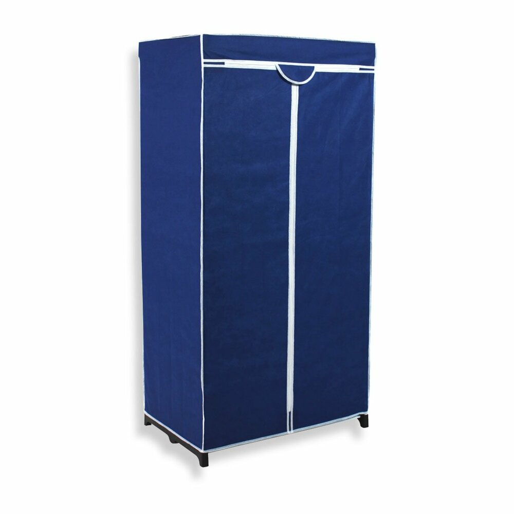 Stoffschrank FANCY blau Falttürenschränke Kleiderschränke
