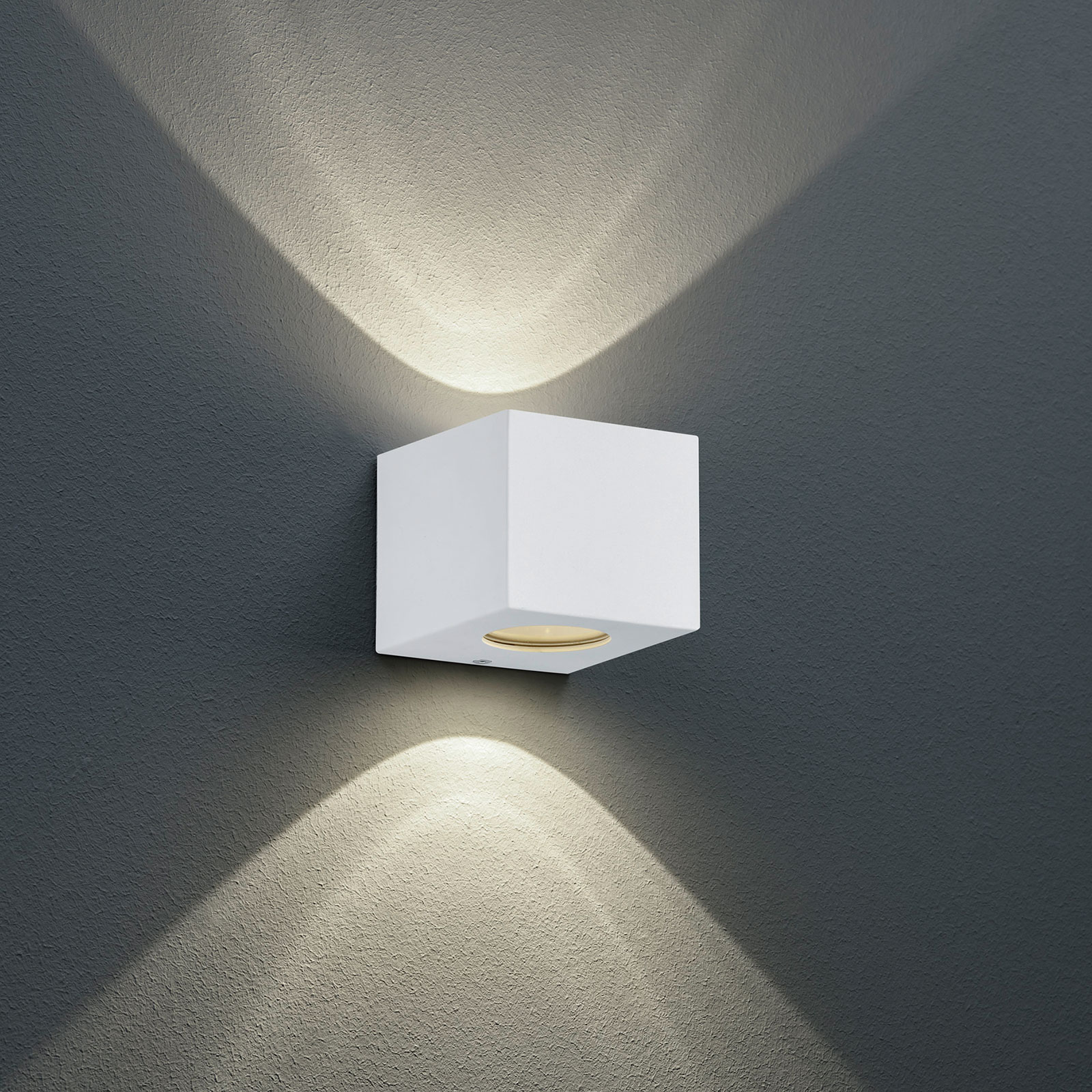 LED-Außenleuchte - weiß - 2-flammig