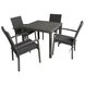 Gardiola Gartenstuhl - grau - stapelbar - Rattan-Optik