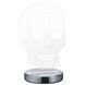 LED-Tischlampe - chrom - 1-flammig