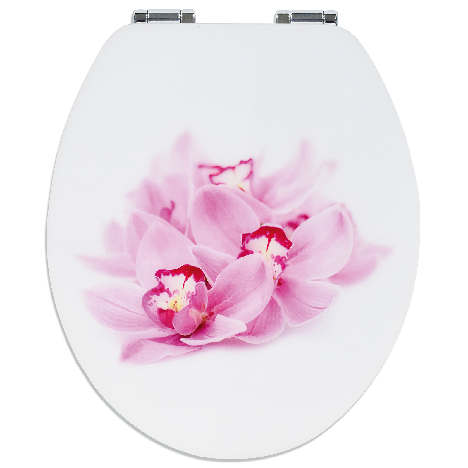 Calimosa WC-Sitz - weiß-pink - hochlanz - mit Absenkautomatik
