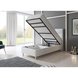 Boxspringbett MIAMI - weiß - mit Bettkasten - H3 - 90x200 cm