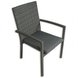 Gardiola Gartenstuhl - grau - stapelbar - Rattan-Optik