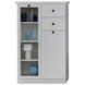 Vitrine BRANDSON - weiß - 81 cm