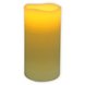 LED-Kerze - creme - mit Flackereffekt - 15 cm