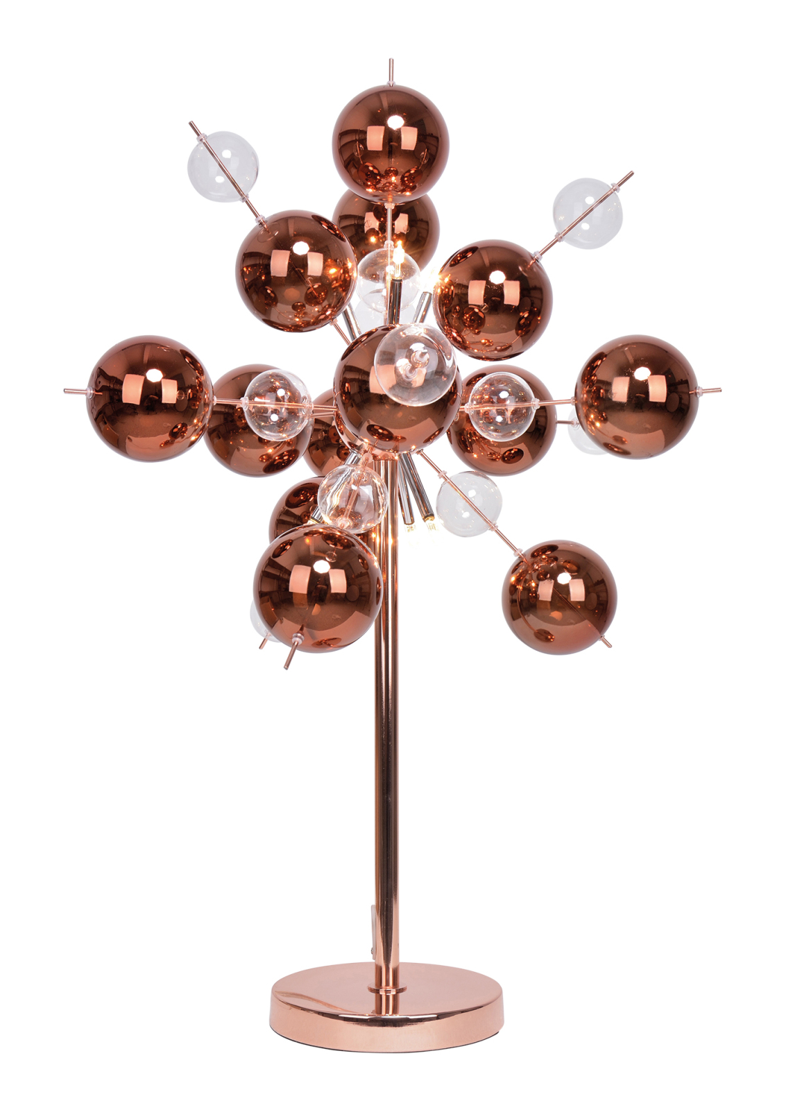 Tischlampe EXPLOSION - kupfer - Glas - 73 cm