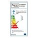 LED-Tischlampe Floraldekor - Nickel - Glas weiß