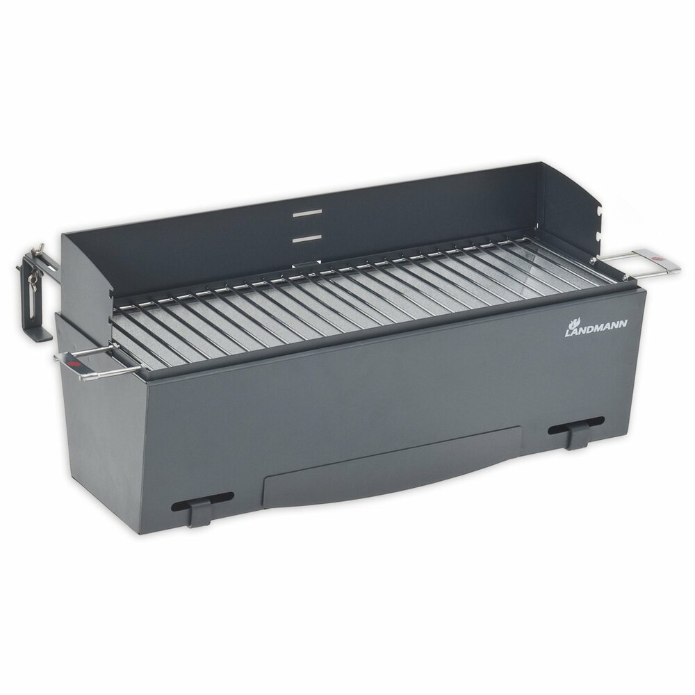 BalkonHolzkohlegrill Grillfäche 48x18 cm Grills & Grillzubehör