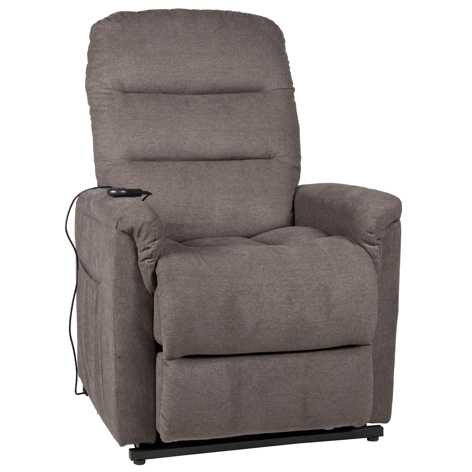 TV-Sessel - graubraun - mit Motor und Aufstehhilfe