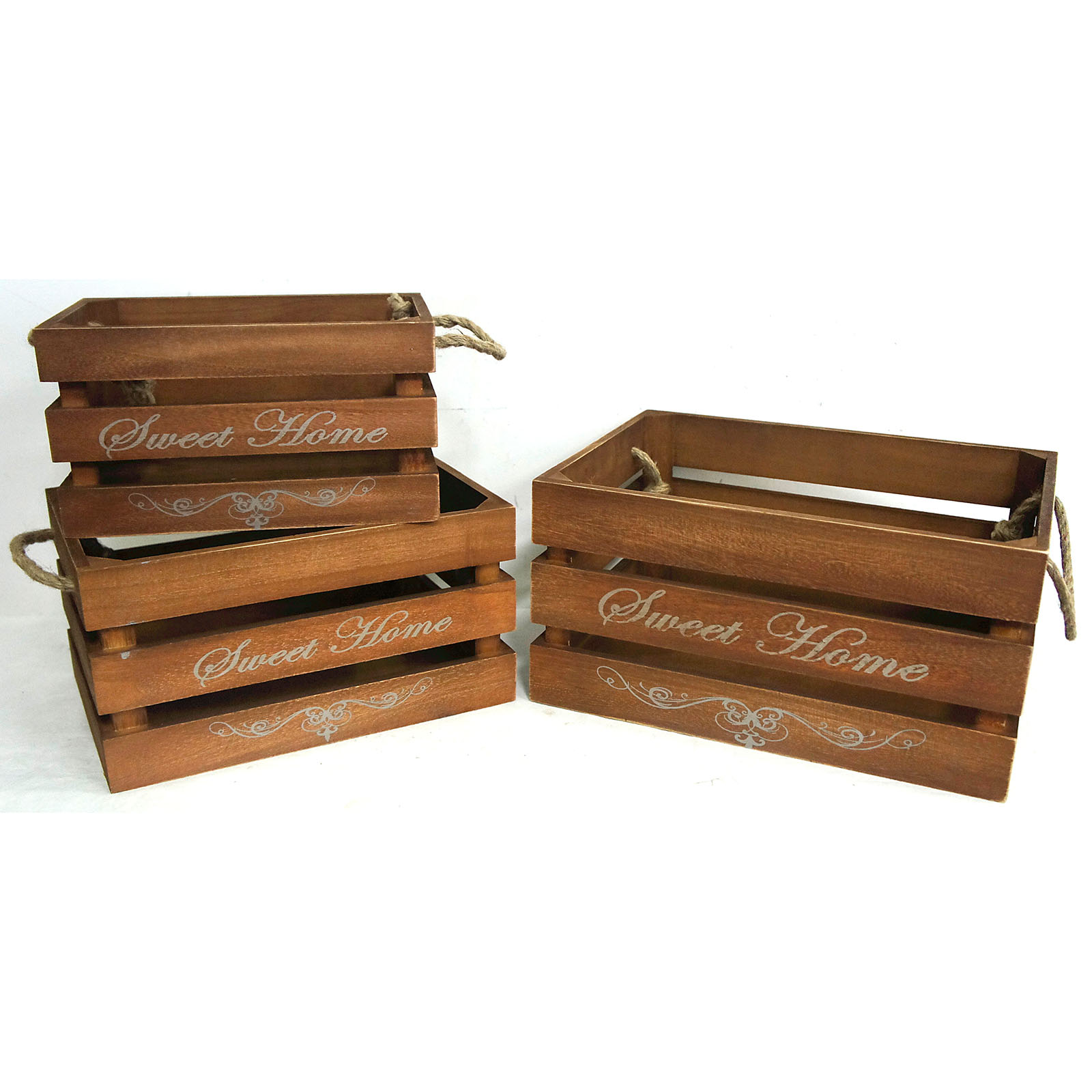 Deko-Holzkiste - natur - 31 cm