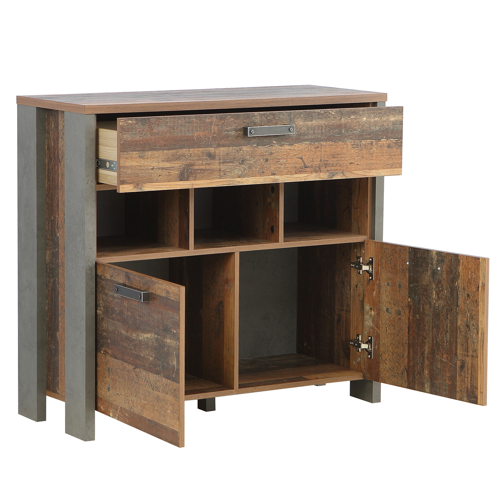 Kommode - Old Wood Vintage - 2 Türen - 107 cm breit
