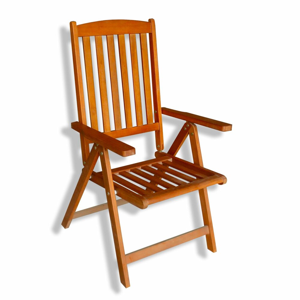 Gartenstuhl - Massivholz - 5-fach verstellbar | Gartenstühle